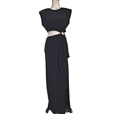#ad Revolve Lovers Friends Encore long maxi black cocktail sexy party Dress $198 $85.00