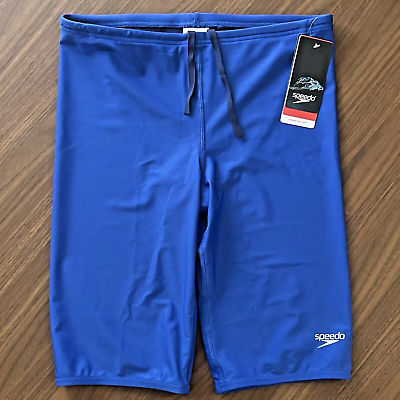 $45 Speedo Pro LT Jammer Swimsuit Mens size 34 Team Blue Swim Shorts New BNWT $33.00