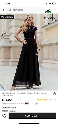 #ad Black Short Sleeve Maxi Dress $16.50