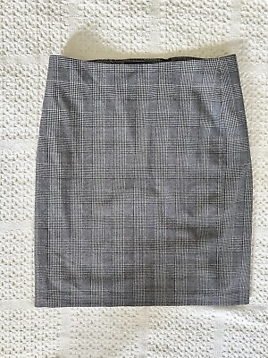 #ad Talbots Women’s Skirt Size 8 Pencil Mini Wool Blend Gray Lined $12.60
