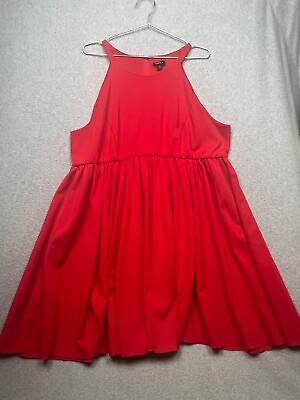 #ad Torrid Sleeveless Fit Flare Ponte Stretch Cocktail Skater Dress Sz 24 Simple $27.14