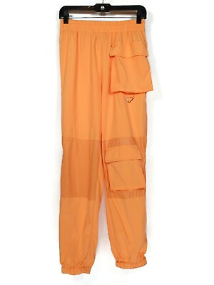 Forever 21 Orange Lightweight Cargo Mesh Pants Size M $8.99