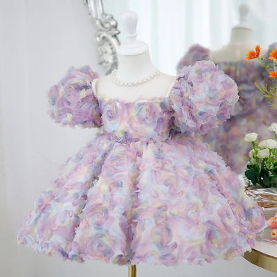 #ad Children#x27;s Wear New Girls#x27; Dresses Formal Gown Evening Dress Flower Princess $99.99