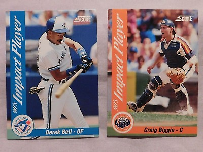 #ad 1992 Score IMPACT PLAYER Baseball Card Choose One $1.00
