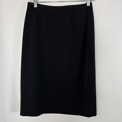 #ad HW New York Pencil Skirt Women#x27;s Size 4 Black Knee Length Business Professional $18.99