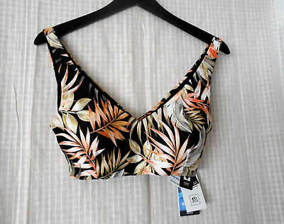 #ad Rip Curl Havana Mirage Women#x27;s Swimsuit Bikini Top Floral Size L $16.99
