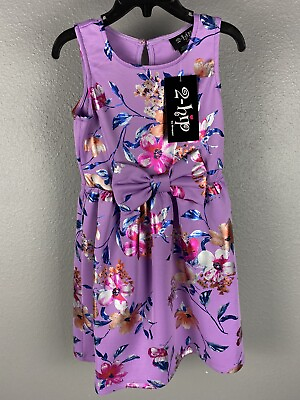 #ad 2 Hip Girls Dress Size 5 Floral Print $12.99