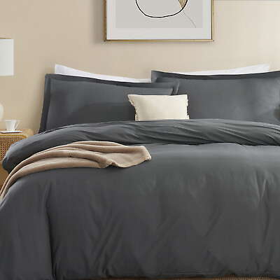 3 Pc Duvet Cover Set by Nymbus 1800 Series Ultra Soft Luxurious Comforter Cover $25.45