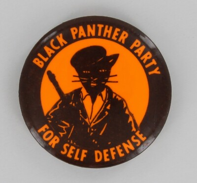 #ad Black Panther Party For Self Defense 1967 Original Shotgun Civil Rights Pin P622 $279.00