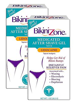 #ad Bikini Zone Medicated After Shave Gel Instantly Stop Shaving Bumps Irritat... $30.75