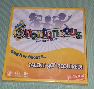 Spontuneous The Party Song Game Brand NEW amp; Sealed $9.99