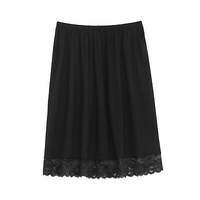 #ad Womens Skirt Fashion Underskirt Anti static Dress Extender Elastic Waist Party $12.08