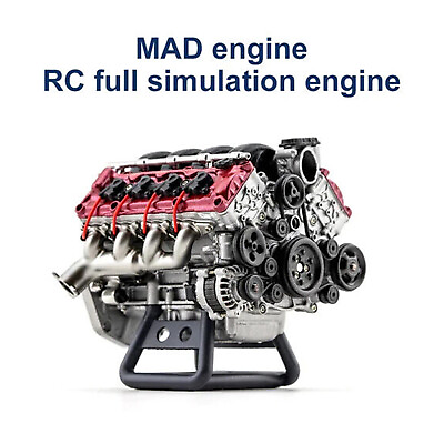 #ad DIY Set V8 Engine Metal Model Building Kit Internal Combustion Engine Model $136.49