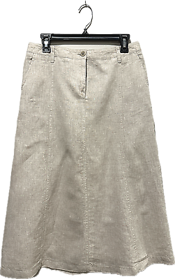 #ad #ad Talbots Linen Midi Maxi Skirt Pockets Flow Beach Boho Multiple Sizes 2P 4P 6P $24.99