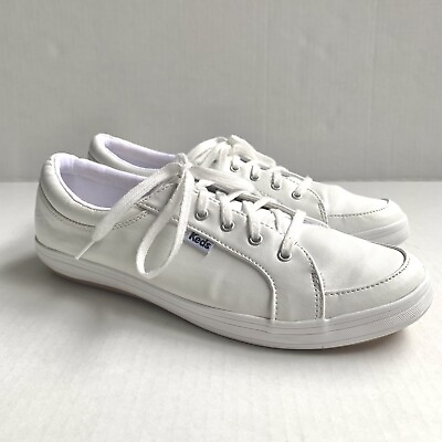 Keds Womens 8.5 White Leather Sneaker $24.99