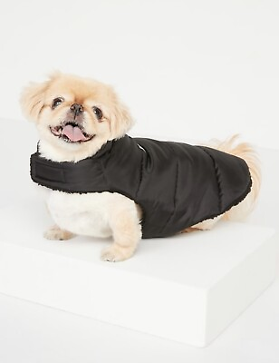 Old Navy Size Large Quilted Sherpa Lined Puffer Jacket For Dog .. 75 lbs amp; Up $6.99