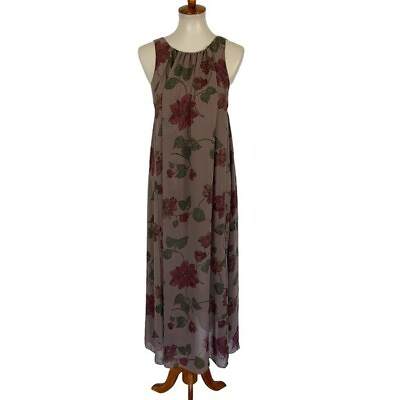 #ad Free People Women’s Maxi Dress Small Taupe Sleeveless $28.46