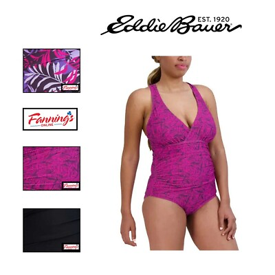 #ad Eddie Bauer Women#x27;s Swimsuit One Piece UPF 50 Quick Drying D13 $25.95