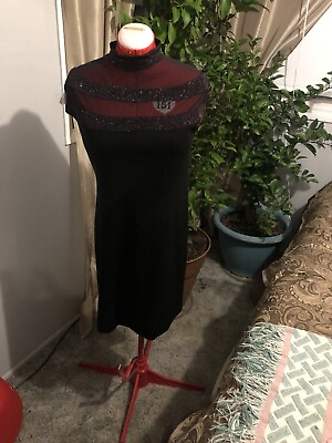 #ad Black cocktail dress size 14 $9.00