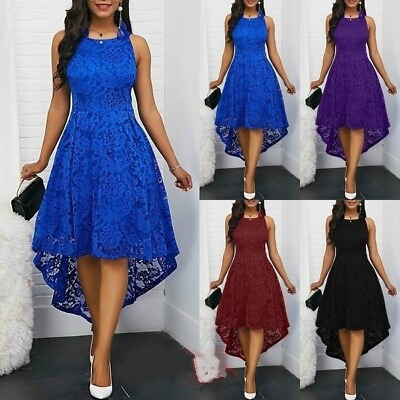 #ad New Women Floral Lace Bridesmaid Formal Wedding Party Cocktail Maxi Dreeses $20.24