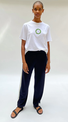 NWT Kule Green Women#x27;s quot;The Modern Sunflowerquot; Tee T Shirt Size M $44.99