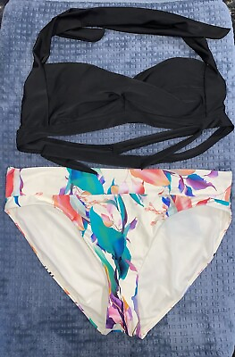 #ad Women Swimming Suits Two Piece Bikini Set Size Large Summer Beach Vacation $15.00