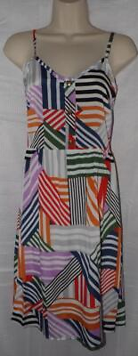 #ad NEW Colorful Jr Large 9 10 Semi Sheer Sleeveless Sun Dress PEACHES N CREAM $4.75