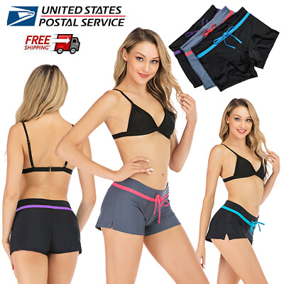 #ad Women Surf Board Plain Swim Bikini Tankini Shorts Brief Bottom Beachwear Sexy US $7.78