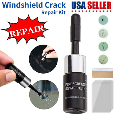 #ad #ad Car Windshield Repair Kit Glass Nano Repair Fluid Chip Scratch Crack Fix DIY Set $7.95