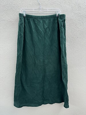 #ad Womens Gabrielle Skirt Plus Size 3X Green Knit Midi $9.97