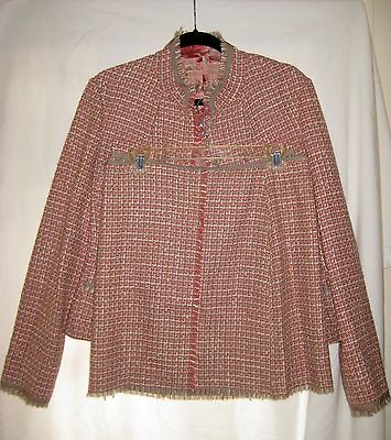 #ad Vintage Skirt Suit Mauve Pink Snap Button Madmen Style $29.99