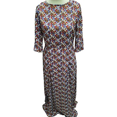 #ad ex Wallis Ladies Casual Boho Holiday Womens Floral Maxi Dress Plus size 6 10 18 GBP 16.90
