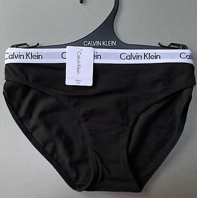 Calvin Klein Size Small CK ONE Bikini Cotton Blend Briefs In Black or Grey BNWT GBP 14.99