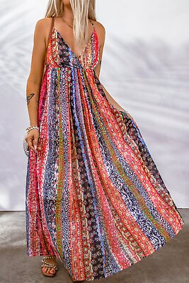 #ad Elegant Floral Wrap Maxi Dress $43.95