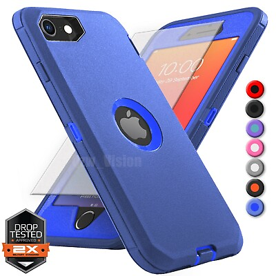 For Apple iPhone 6 7 8 Plus SE 2nd 3rd Shockproof Case Cover Screen Protector $8.79
