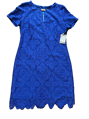 #ad KENSIE Bar Keyhole Blue Lace Dress Size 6 *NWT* MSRP $119.00 $29.99