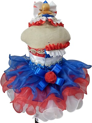 #ad Jenniferwu Baby Girl Dresses Ruffle Lace Pageant Party Wedding Flower Girl Dress $67.15