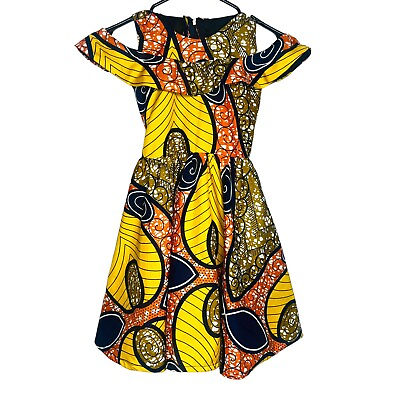 #ad Multi Color Girls Flowing Dress with Should Slit $25.00