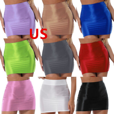 #ad US Women#x27;s Skirts See Through High Waist Micro Mini Sexy Casual Hip Short Party $8.49