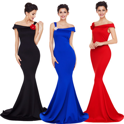 #ad #ad Sexy One Shoulder Mermaid Gown Wedding Formal Ball Prom Party Long Evening Dress AU $45.98