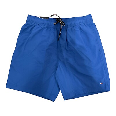 #ad Tommy Hilfiger Men’s Swim Trunks Short Milliot Standard 7 Blue Size M amp; L New $55.00