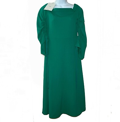 #ad Tibi Women#x27;s Green Clubwear Evening Dress Size 4 Zipper Lining NEW $199.99