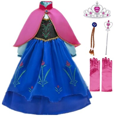 #ad Princess costume Hallow Party Dress up set For To Girl Toddler 2 10T $21.98
