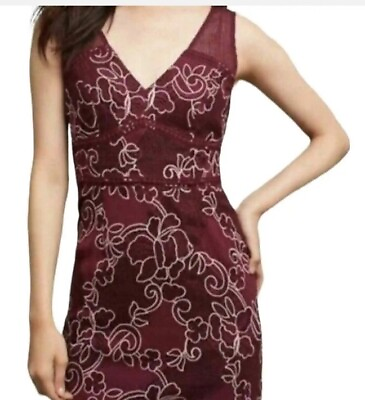Anthropologie Red Lace Dresses for Women for sale Size 10 $59.00