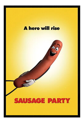 #ad #ad 89126 Sausage Party Film Movie Teaser Wall Print Poster CA C $43.95