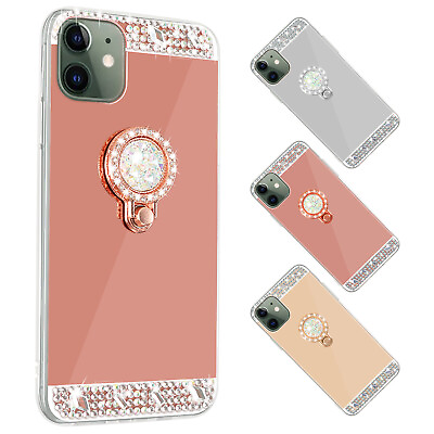 for iPhone 11 Pro Max 11 11 Pro Glitter Case Mirror Makeup Cute for Girls Women $6.99