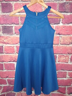 #ad Nickie Lew Girls Dress Cobalt Blue Size 10 $27.99