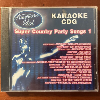 Karaoke: American Idol Super Country Party Song CD NEW FACTORY SEALED $16.97