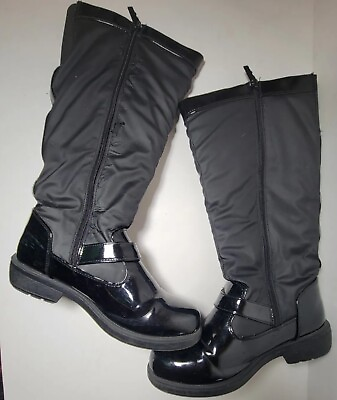 Lauren Black Kohls Womens Tall High Zipper Boots Shoes Size 9 Designer Totes $19.43