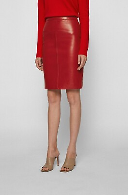 Hot Women#x27;s Leather skirt Red party wear skirt skirt club wear skirt SKT 026 $110.49